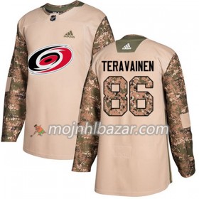 Dresovi Carolina Hurricanes Teuvo Teravainen 86 Adidas 2017-2018 Camo Veterans Day Practice Authentic - Muške
